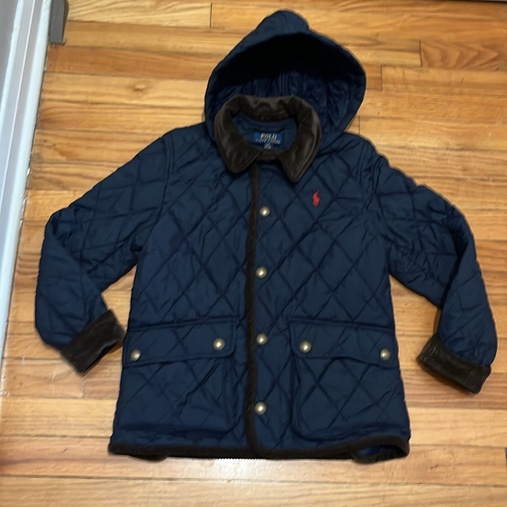 Polo by Ralph Lauren Blue Quilted Kids Jacket - Picture 5 of 10